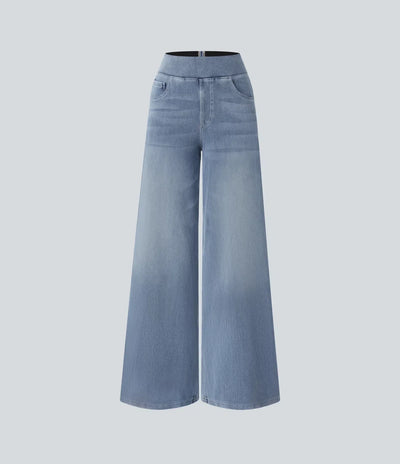 Cara | Comfy Elastische Broek met Hoge Taille
