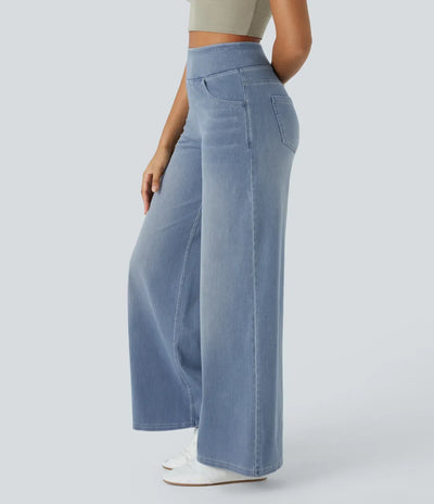 Cara | Comfy Elastische Broek met Hoge Taille