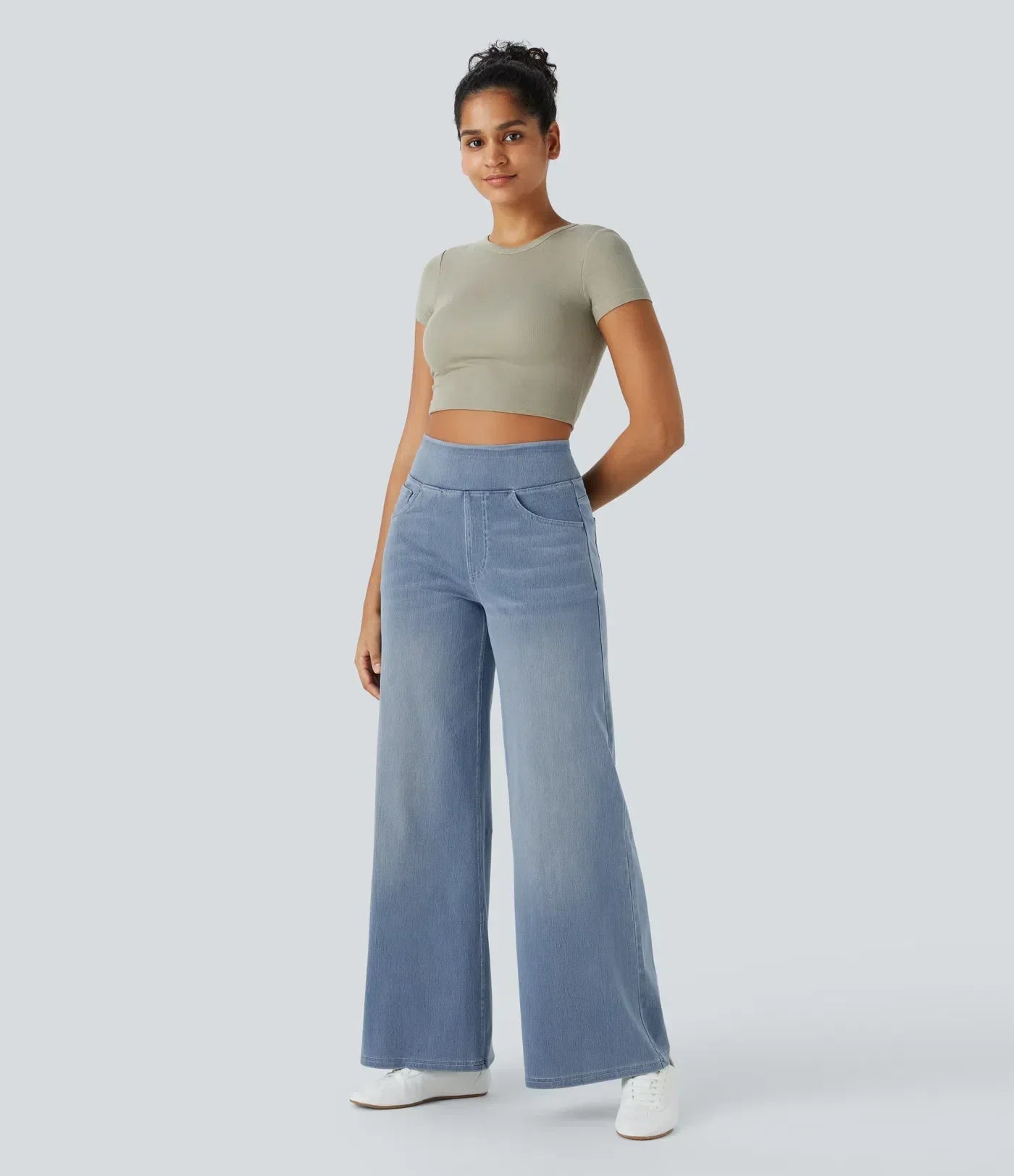 Cara | Comfy Elastische Broek met Hoge Taille